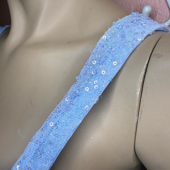 Windsor Light Blue Sequin Skater Dress – NWT Size M - Picture 10 of 12